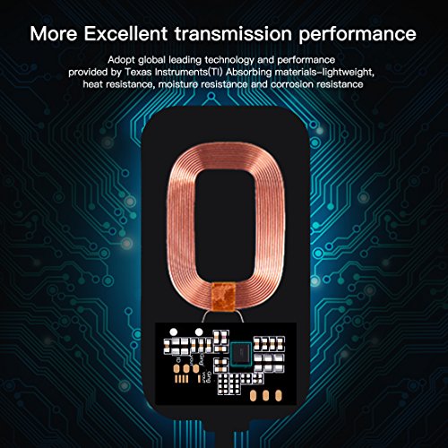 Nillkin Receptor de Cargador inalámbrico Qi, Receptor de Carga inalámbrico, Chip de módulo de Parche Ultra Delgado para Dispositivos V6 X6 y Qi Qarrow, Micro USB inactivo