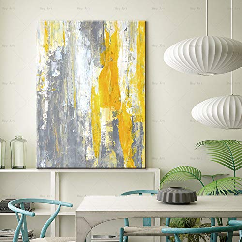 NIMCG Coloridos Carteles e Impresiones de lienzos Pintura de Lienzo Abstracta Moderna Cuadros de Pared para Sala de Estar D (Sin Marco) R1 50x70CM