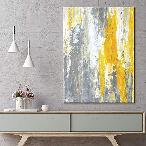 NIMCG Coloridos Carteles e Impresiones de lienzos Pintura de Lienzo Abstracta Moderna Cuadros de Pared para Sala de Estar D (Sin Marco) R1 50x70CM