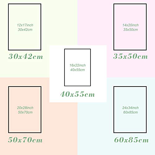 NIMCG Impreso Lienzo Pintura Pared Arte Cartel Madre y ovejas imágenes en Dormitorio cabecera decoración del hogar (sin Marco) R1 30x45 cm