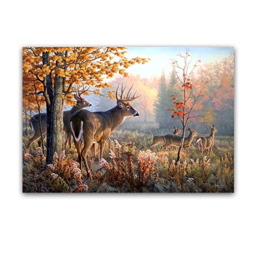 NIMCG Pintura de Pared Moderna por Gota de Agua Lienzo Pintura Arte Imprimir póster para Restaurante Vivo decoración Imagen (sin Marco) A2 40x60 CM