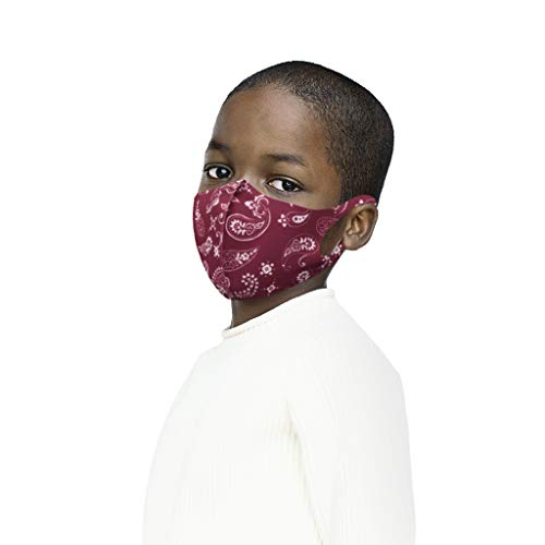 Niños 1PC Reutilizable Protector para Mascarillas Color Negro Unidades Orejas Flexible Protector facial/Bufanda con bucle/Bandana/Pasamontañas, Caza Mariposa Ilustraciones