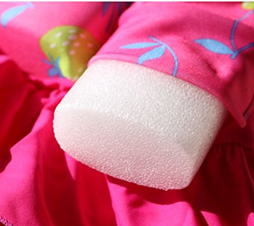 Niños Flotante Bañadores Traje de Baño - Bebé Flotador Nadar Entrenador de Una Pieza Chaleco de Natación para Niñas, Rosa 5-7 años