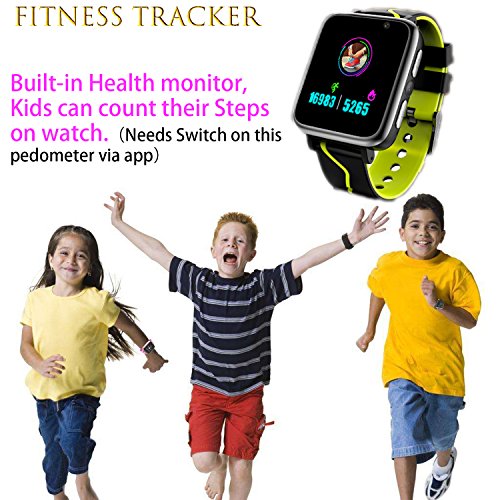 Niños Musica Smartwatch Phone, Reloj Inteligente MP3 con Localizador GPS Chat de Voz SOS Cámara Despertador FM Linterna Relojes para Niños Niñas 4-15 años de Edad Compatible con iOS Android, Rosa