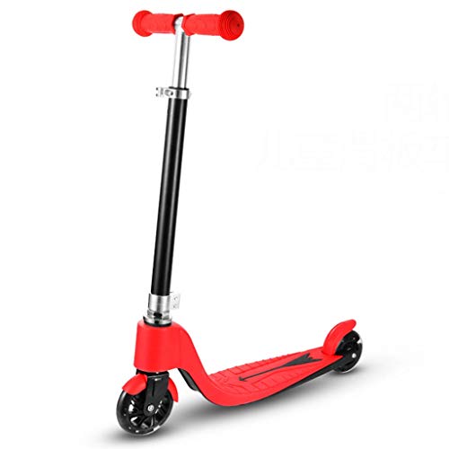 Niños NLIAN- 2 Ruedas Patinete for, Ruedas de PU Luminiscencia magnética Completa Manillar Suave Ajustable Freno de la Rueda Trasera for 4 a 14 años