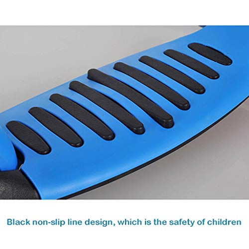 Niños NLIAN- Kick Scooter for, 3 Ruedas Intermitente Planeador Patinete con Altura Ajustable y Desmontable Antideslizante Cubierta Ancha for Niño Niña Hermosa 3+ Paquete (Color : Blue)