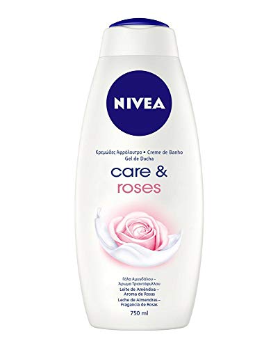 NIVEA Care & Roses Gel de Ducha - Geles de ducha (Adultos, Unisex, Cuerpo, Piel normal, Almendra, 750 ml)