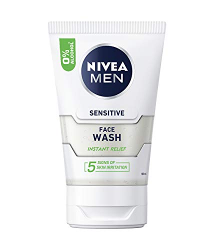 Nivea Men Sensitive - Limpiador facial para Hombre, 100 ml, pack de 6 unidades