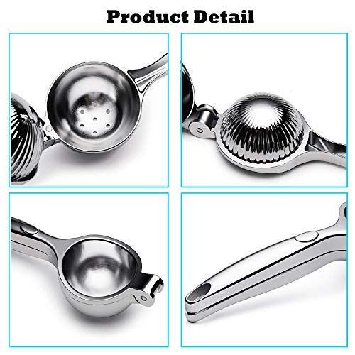 Niviy Exprimidor Manual de Limón Extractor de Frutas, Exprimidor de Manos Fácil de Usar y Limpiar, Adecuado para Limón, Lima, Jugos de Naranja y Otras Frutas sin Casco Exprimidor de Cítricos Manual