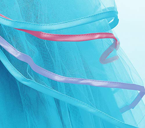 NNJXD Disfraz de Fiesta de Unicornio para Niñas Cosplay Disfraz de Halloween Tamaño (160) 11-12 Años Azul