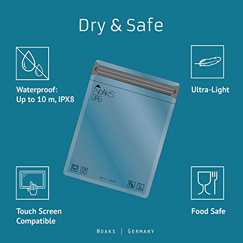Noaks Bag Smart Set | 5 Piezas (1 x XS / 2 x S / 2 x M) | Bolsa Seca - Embalaje Protector - Bolsa enstanca | 100% Impermeable hasta 10 m - protección contra olores - apropiado para Alimentos