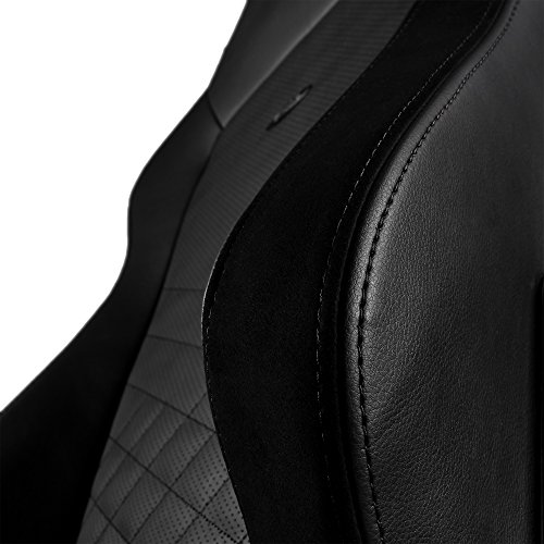 noblechairs Hero Silla de Gaming - Silla de Oficina - Cuero Sintético PU - Diseño de Asiento de Carreras - Negro
