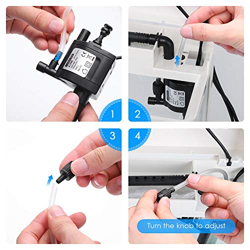 Nobleza - Acuario de Cristal con Cubierta y Luces LED. Sistema de Filtro de 14 litros. Color Blanco