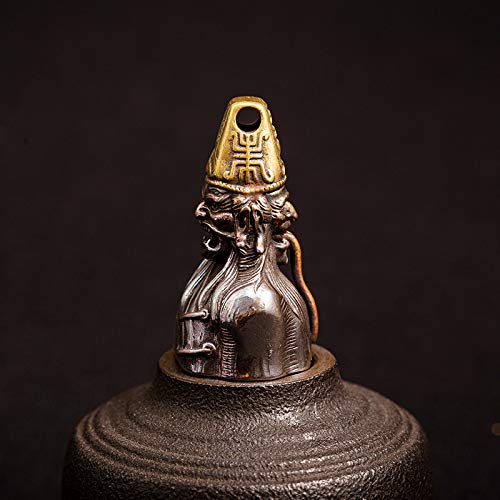 NOBRAND Campanas impermanentes de latón Puro y Cobre Blanco Bicolor Angustiado en Blanco y Negro impulsan el diablillo