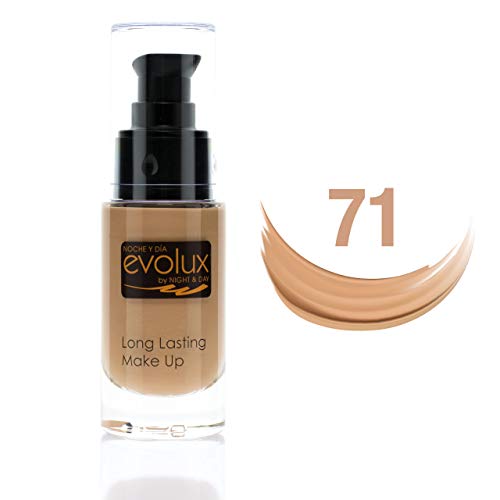 Noche Y Día Evolux - Base Mate y Fijo Larga Duración, 30 ml, N.71 Natural Medio