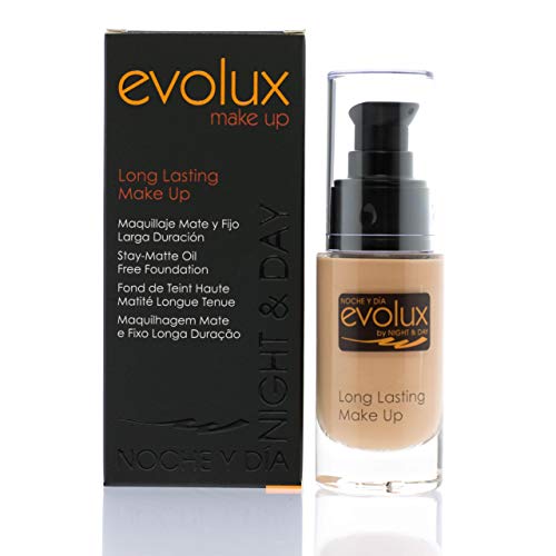 Noche Y Día Evolux - Base Mate y Fijo Larga Duración, 30 ml, N.71 Natural Medio
