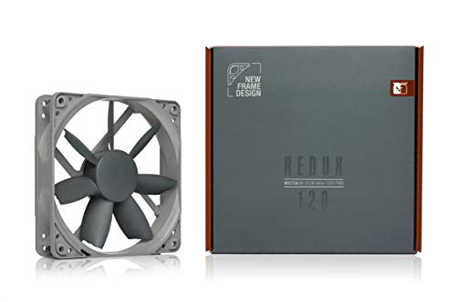 Noctua NF-S12B redux-1200 PWM, Ventilador de Alto Rendimiento, 4 Pines, 1200 RPM (120 mm, Gris)