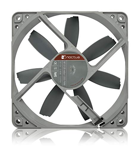 Noctua NF-S12B redux-1200 PWM, Ventilador de Alto Rendimiento, 4 Pines, 1200 RPM (120 mm, Gris)