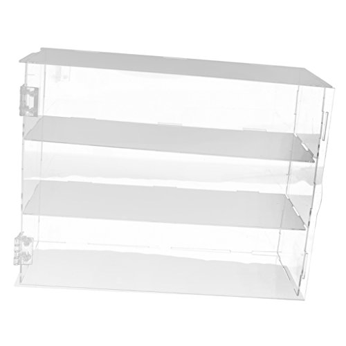 NON Sharplace Vitrina Exhibitor de Acrílico para Figura Juguete Perfume Colección - 24x24x30cm (Cada Capa 10 cm Alto)