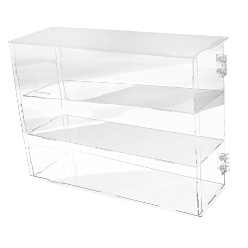 NON Sharplace Vitrina Exhibitor de Acrílico para Figura Juguete Perfume Colección - 24x24x30cm (Cada Capa 10 cm Alto)