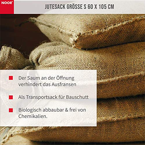 Noor S - Pack de Sacos de Yute (60 x 105 cm)