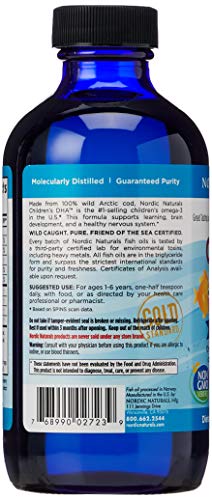 Nordic Naturals Children'S Dha, 530Mg Fresa - 237 Ml. 1 Unidad 400 g