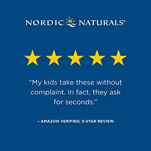 Nordic Naturals Nórdicos Omega-3 Fishies, 300Mg De Delicioso Sabor De Tutti Frutti - 36 Fishies 36 Unidades 70 g