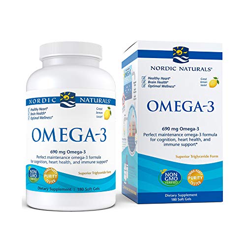 Nordic Naturals Omega-3, 690 Mg De Limón - 180 Cápsulas Blandas 180 Unidades 330 g
