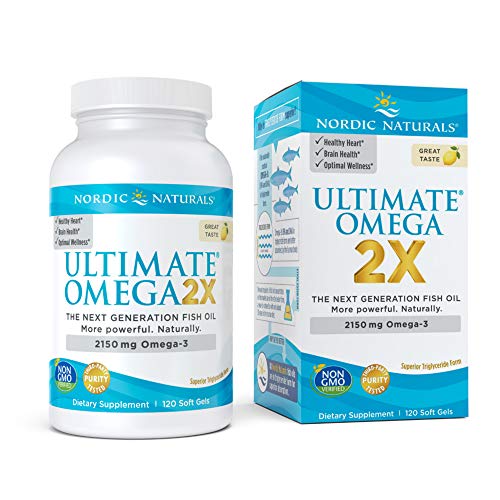 Nordic Naturals Ultimate Omega 2X, 2150 Mg De Limón - 120 Cápsulas Blandas 120 Unidades 260 g