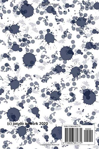 notebook: ink watercolor splash sprinkle drops