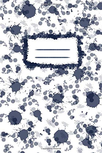 notebook: ink watercolor splash sprinkle drops