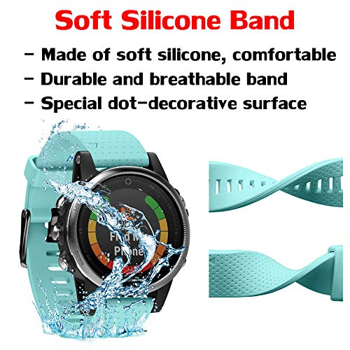 NotoCity Pulsera Compatible con Fenix 5S / 5S Plus/Fenix 6S / Fenix 6S Pro, Correa de Repuesto de Silicona Easy Fit 20mm Correa para Fenix 5S Fenix 5S Plus