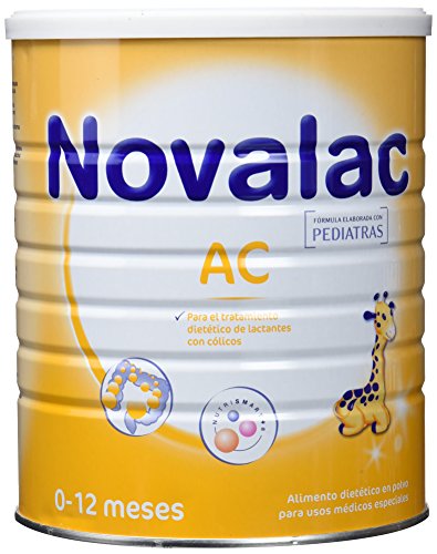NOVALAC AC - Leche infantil formulada especialmente para bebés de 0 a 12 meses, lactantes con cólicos. 800G