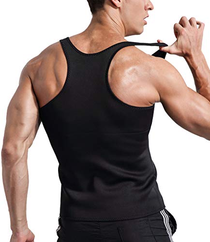 Novasoo Faja Reductora Adelgazante Hombre Neopreno Camiseta Reductora Compresion de Sauna Deportivo Chaleco