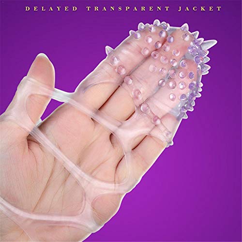 Novedad Spond condón, condón coqueteo de gran coqueteo, punto G ayudante manga condón, Fantasía juego de suministros de sexo