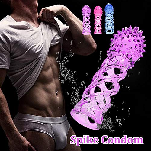 Novedad Spond condón, condón coqueteo de gran coqueteo, punto G ayudante manga condón, Fantasía juego de suministros de sexo