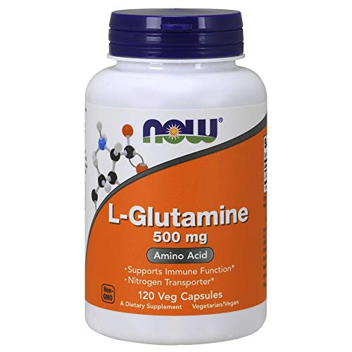 Now Foods L-Glutamine 500mg Standard - 120 Cápsulas