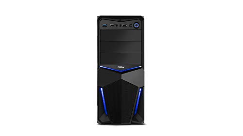 Nox PAX - NXPAX - Caja PC, ATX, USB 3.0, Color Negro Azul