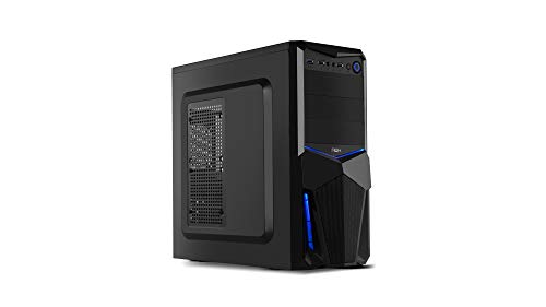 Nox PAX - NXPAX - Caja PC, ATX, USB 3.0, Color Negro Azul