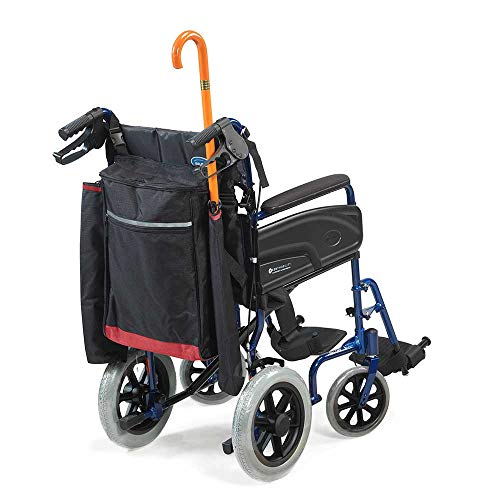 NRS Healthcare - Sillas de ruedas y accesorios para moto, bolsas y cestas, color negro y borgoña