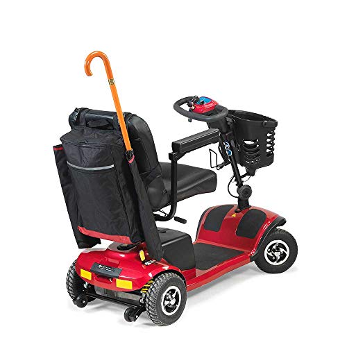 NRS Healthcare - Sillas de ruedas y accesorios para moto, bolsas y cestas, color negro y borgoña