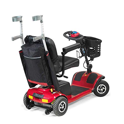 NRS Healthcare - Sillas de ruedas y accesorios para moto, bolsas y cestas, color negro y borgoña