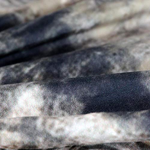 N/S Juego de Ropa de Cama 3 Piezas Poliéster Microfibra - Cráneo de Pelo Negro - Juego de Fundas de Edredón Incluye 1 Funda Nórdica y 2 Funda de Almohada 210 x 210 cm para Habitaciones de Hotel