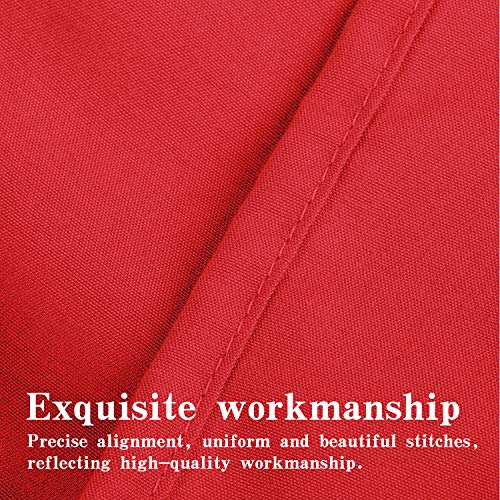 NTBAY Fundas de Almohada Oxford de Microfibra, Paquete de 2 Fundas de Almohada Oxford Antiarrugas y Resistentes a Las Manchas Suaves y Acogedoras, 50x75 cm, Rojo1