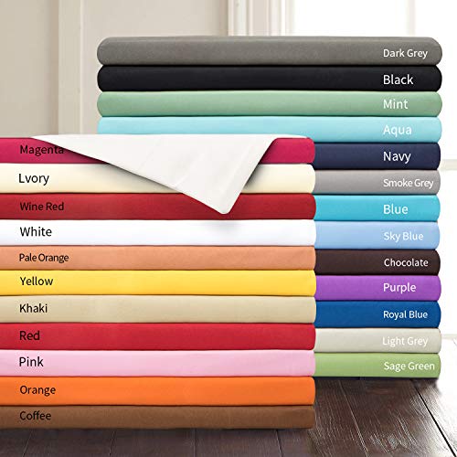 NTBAY Fundas de Almohada Oxford de Microfibra, Paquete de 2 Fundas de Almohada Oxford Antiarrugas y Resistentes a Las Manchas Suaves y Acogedoras, 50x75 cm, Rojo1