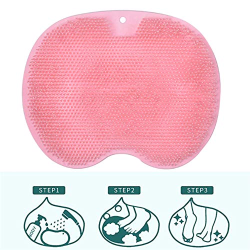 Nuluxi Masajeadores de Pies Utensilios para Masaje Manual Limpiador de Cepillos para Masaje de Pies Masajeador Antideslizante para Pies de Baño Limpieza profunda Exfoliar Spa Aumenta la Circulación