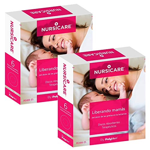 Nursicare Parches Para Reducir Dolor en los Pezones Durante la Lactancia | Apósitos Cura Grietas | 12 Unid. | Discos Protectores de Hidrogel | Altísima Calidad