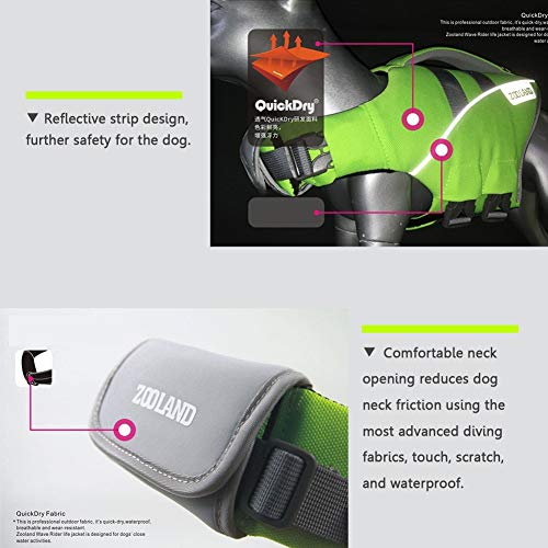 Nwayd Chaleco Salvavidas para Perros, Reflectante Ajustable, Traje de baño para Nadar, Chaleco, arnés para Perros, Ropa de Verano, Chaleco Salvavidas para Mascotas.