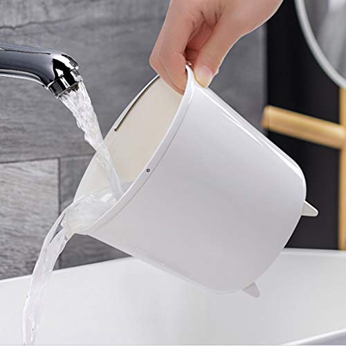 NYKK Basurero Reciclaje Mini Escritorio de Basura para el Escritorio de la Sala de Estar con Tapa, Personalidad Creativa, Desmontable, pequeña Caja de Almacenamiento Basurero Cubo de Cocina