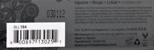 NYX Cosmetics - Negro Label - Pintalabios - Strawberry Shortcake